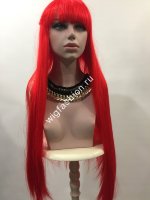 красный парик длинный парик