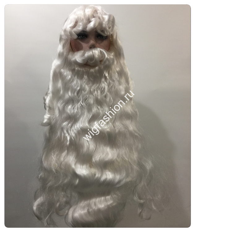 Комплект для костюма Деда Мороза борода 65 см
